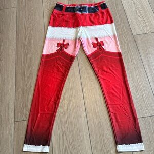 Women's Santa Claus Ugly Christmas Xmas Leggings Funny Costume Tights| Holiday